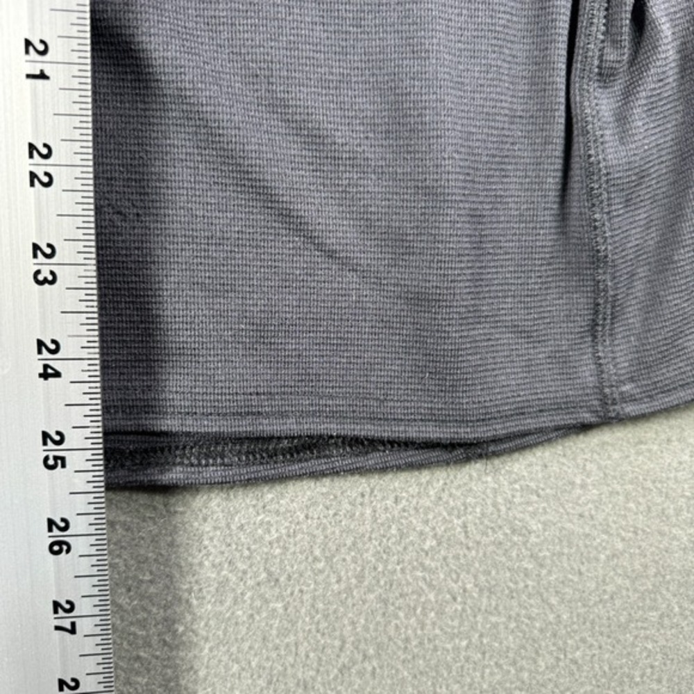 L.L.Bean Midweight Base Layer Wome L Crew Top Long Sleeve Tee Black Gym Run Hike - Picture 5 of 13